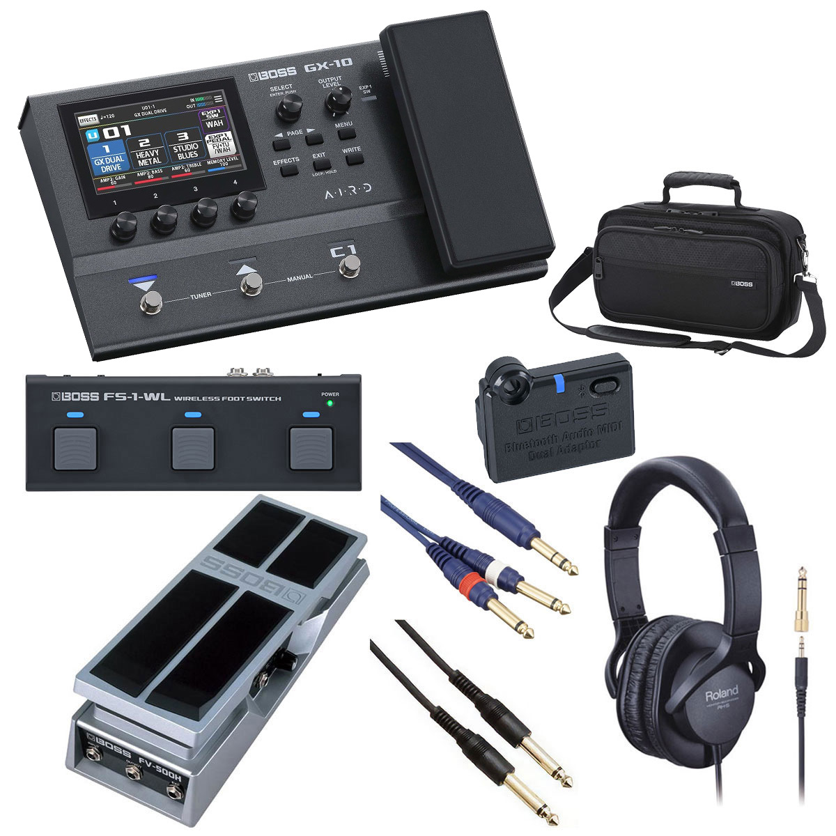 BOSS GX-10 マルチエフェクター(完備)+スイッチハット•変換プラグ付 BOSS / GX-10 Guitar Effects Processor ボス GX10 マルチエフェクター