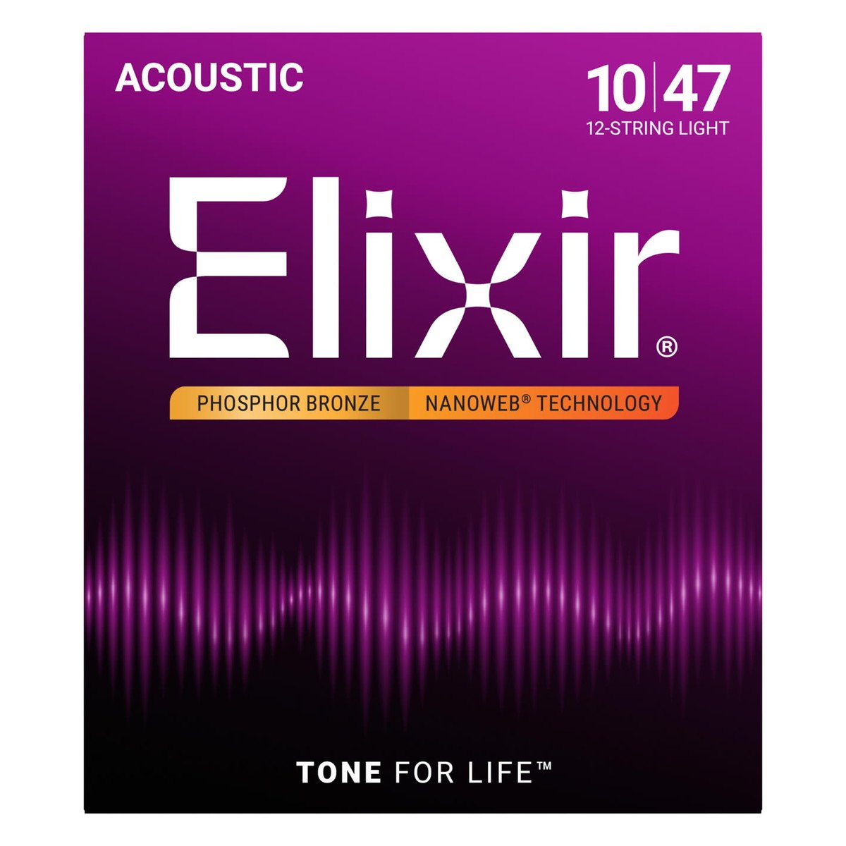 FERNANDES パープルエレキギター　弦エリクサーに交換済み。最終値下げ！ Elixir / 16152 12-String Light Acoustic Phosphor Bronze with