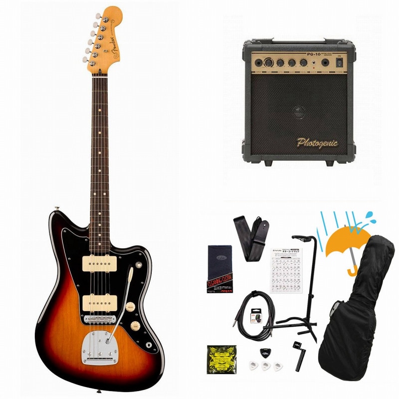 Fender / Player II Jazzmaster Rosewood FB 3-Color Sunburst エレキギター PG-10アンプ付属エレキギター初心者セットR