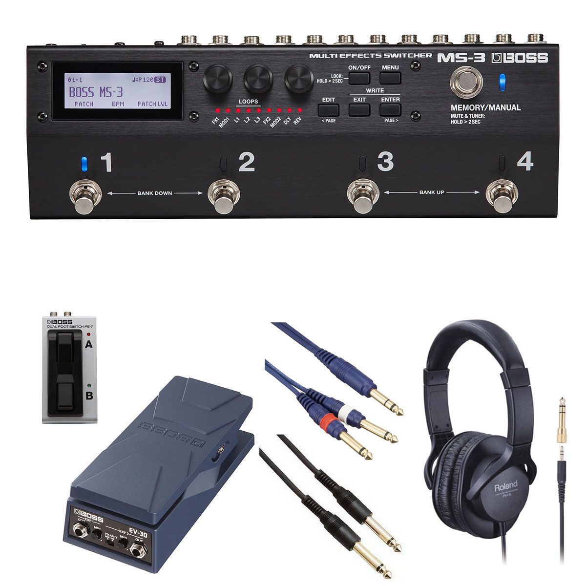 BOSS / MS-3 マルチスイッチャー[自由自在にサウンドメイクセット] FS