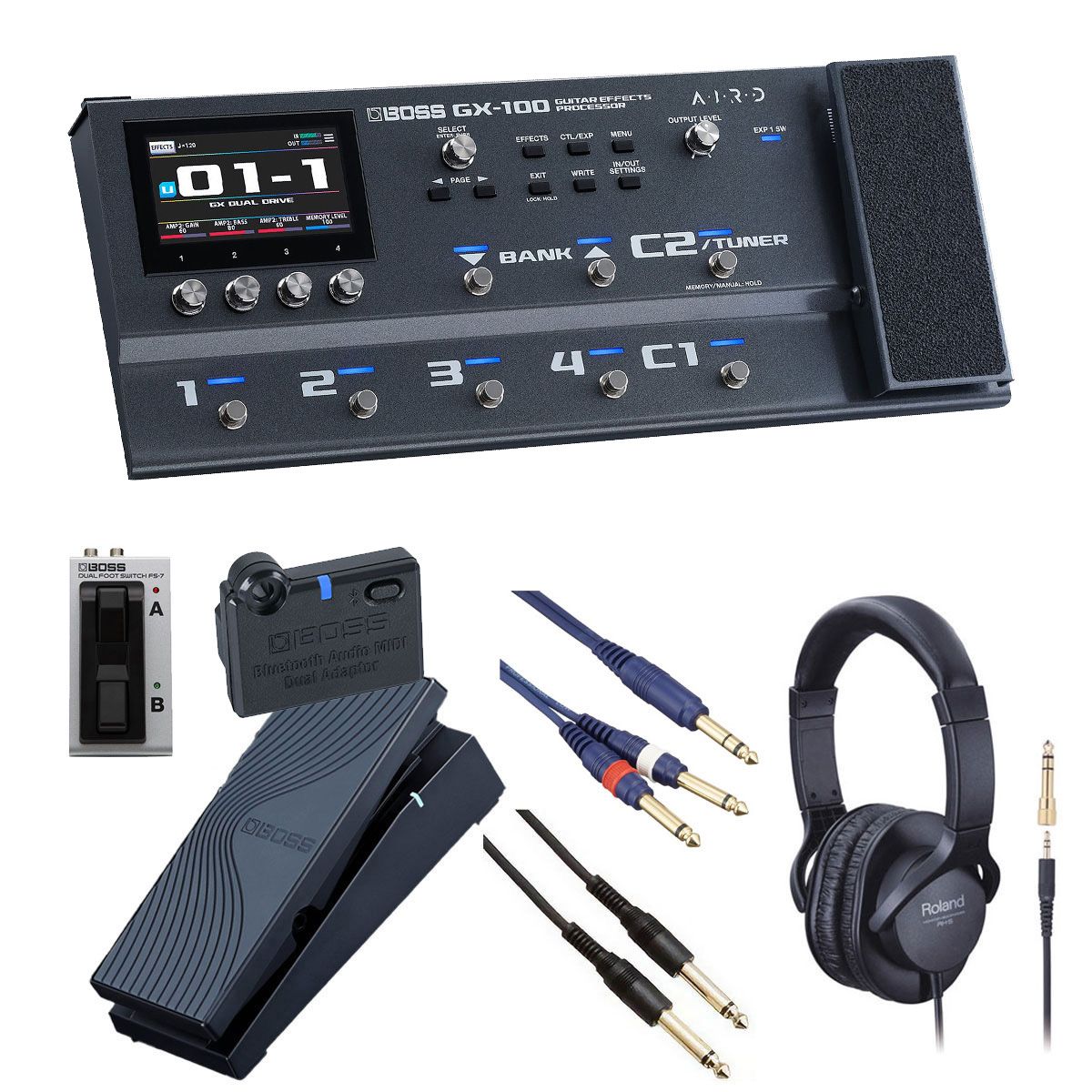 【BT-DUALセット、美品】BOSS GX-100 マルチエフェクター BOSS / GX-100 Guitar Effects Processor[自由自在にサウンド