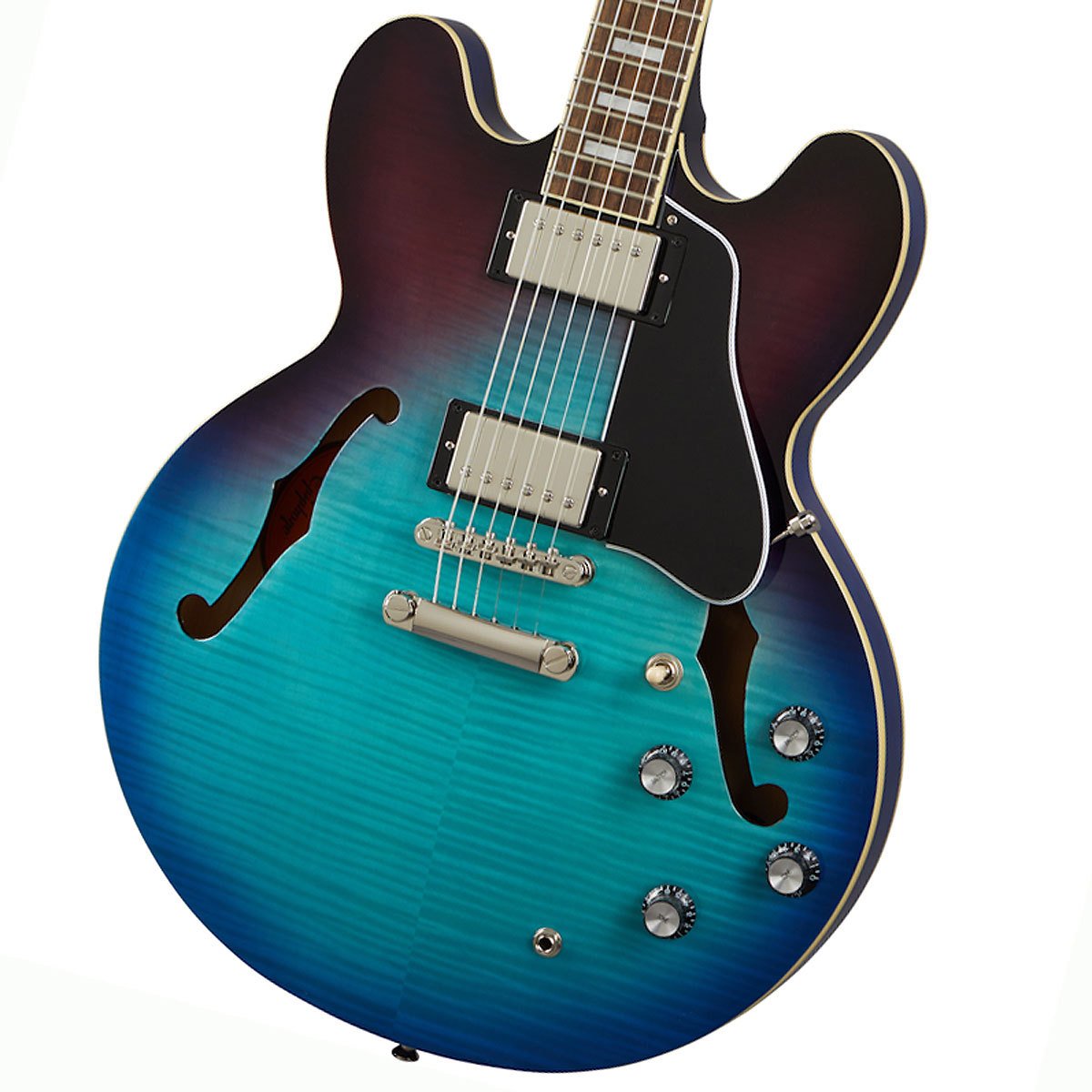 ギター Epiphone Inspired by Gibson ES-335 Epiphone ES-335 Figured Raspberry Tea Burst セミアコギター ES