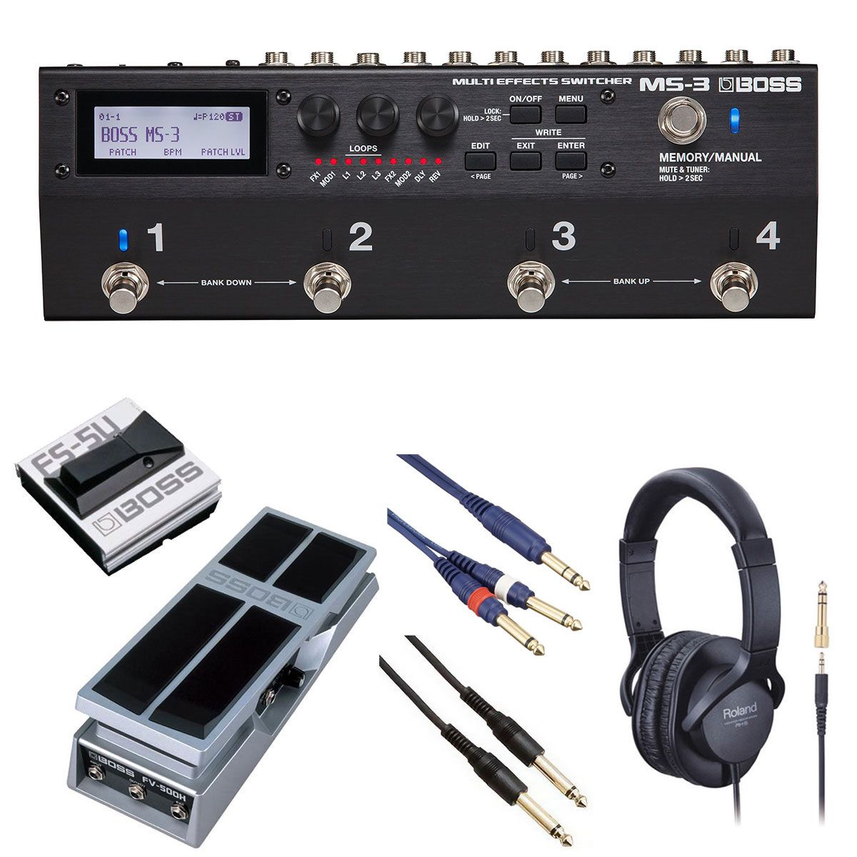 BOSS / MS-3 マルチスイッチャー[自由自在にサウンドメイクセット] FS