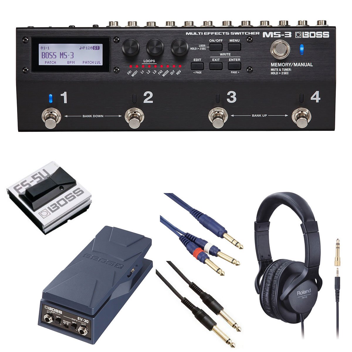 BOSS MS-3 + EV-30 セット BOSS / MS-3 マルチスイッチャー[自由自在にサウンドメイクセット] FS