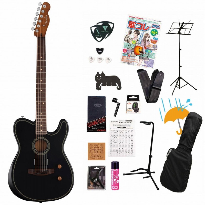 Fender / Acoustasonic Standard Telecaster Black フェンダーアコギ