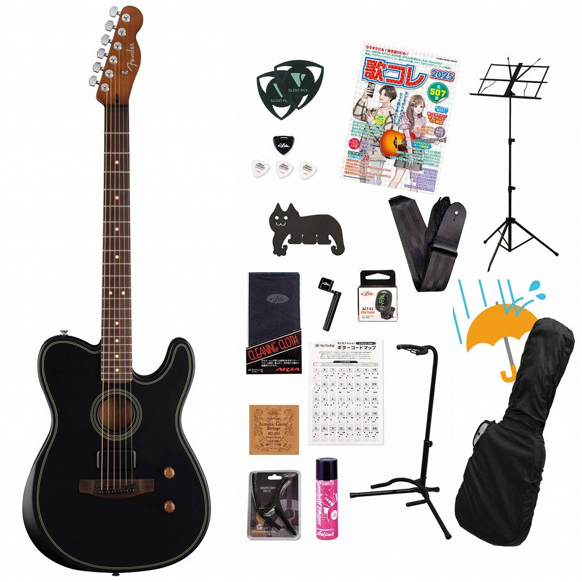 Fender / Acoustasonic Standard Telecaster Black フェンダーアコギ