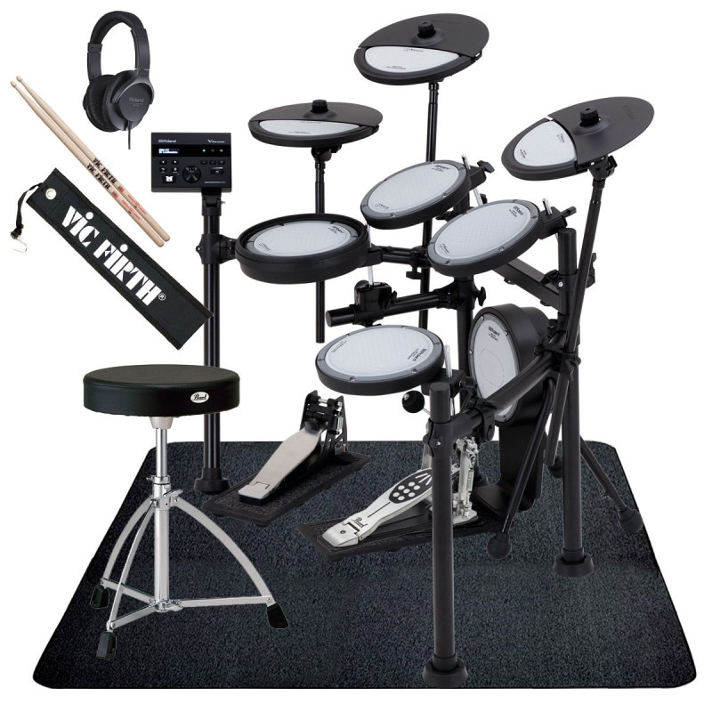 Roland / VQD106 PEARLのキックペダルとイスを採用したフルセット w