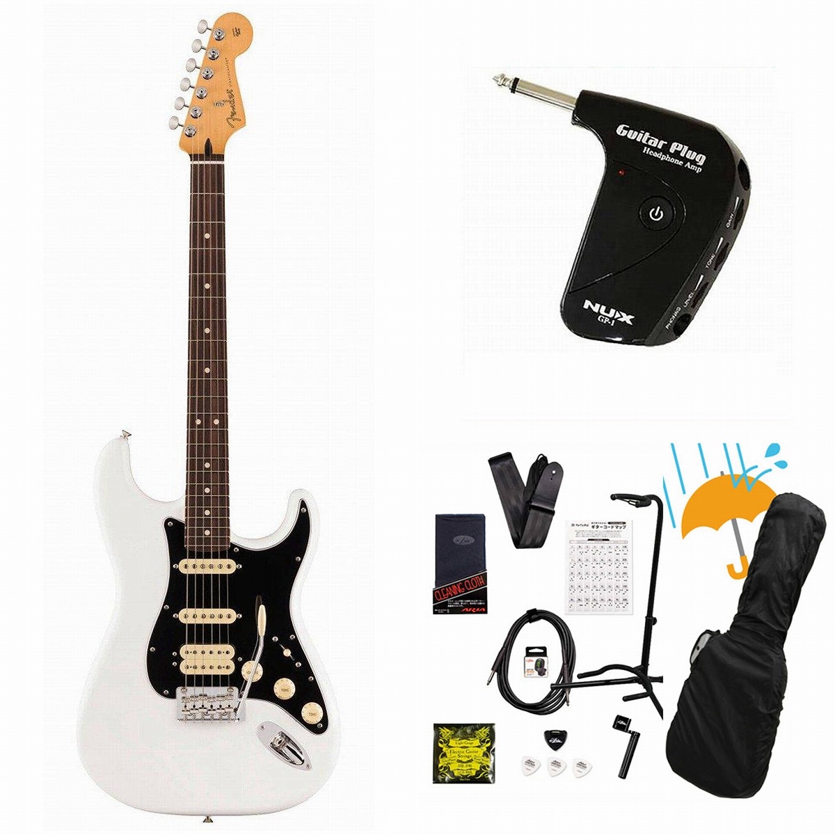 Fender / Player II Stratocaster HSS Rosewood FB Polar White エレキ