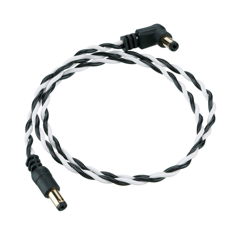 Ibanez / DCT24-BWH Twisted-pair DC Cable 60cm/24inch Straight & Right angled plugs【正規品】