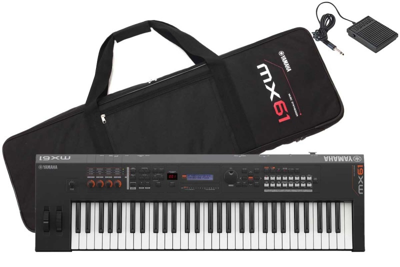 YAMAHA ヤマハ / MX61 BK ブラック 【専用ケース&ペダルセット YAMAHA ヤマハ / MX61 BK ブラック 【専用ケース&ペダルセット