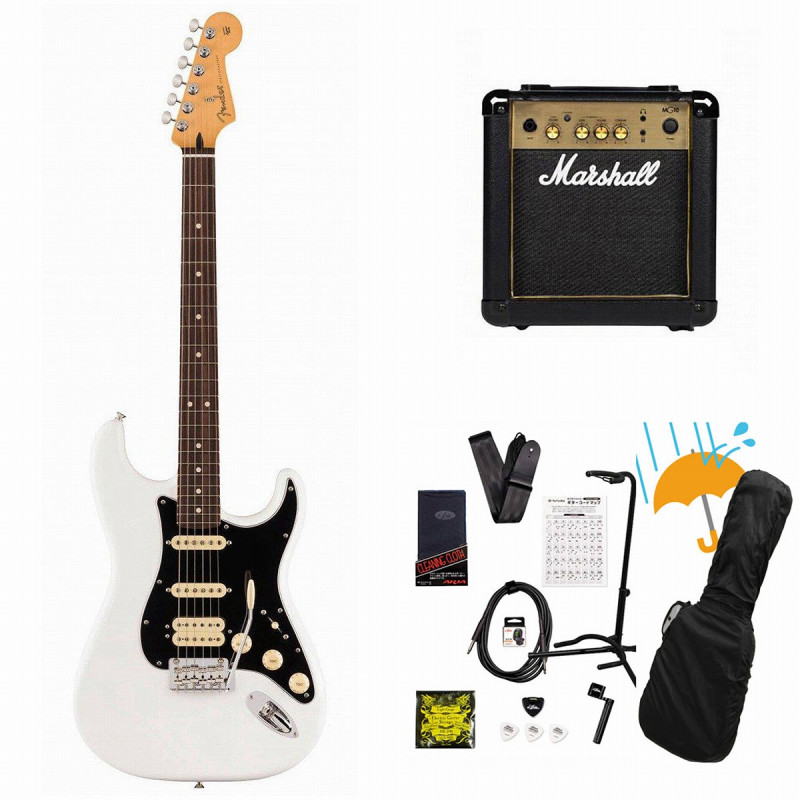 Fender / Player II Stratocaster HSS Rosewood FB Polar White エレキギター Marshall MG10アンプ付属エレキギター初心者セットR