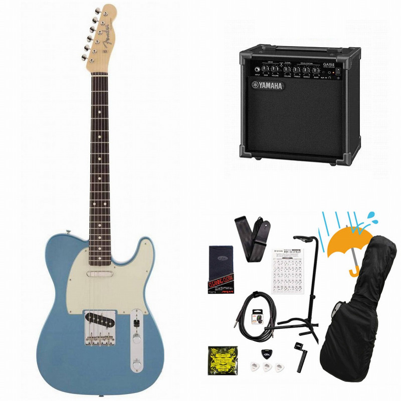Fender / Made in Japan Traditional 60s Telecaster Rosewood FB Lake Placid Blue  YAMAHA GA15IIアンプ付属初心者セットR