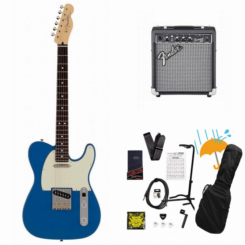 Fender / Made in Japan Hybrid II Telecaster Rosewood FB Forest Blue Fender 10Wアンプ付属エレキギター初心者セットR