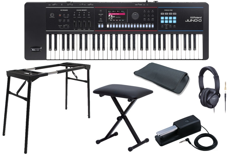 Roland JUNO-Di 61鍵 ケース付き 動作品 付属あり 背負える専用キャリング・ケース プレゼント！》Roland / JUNO-D6