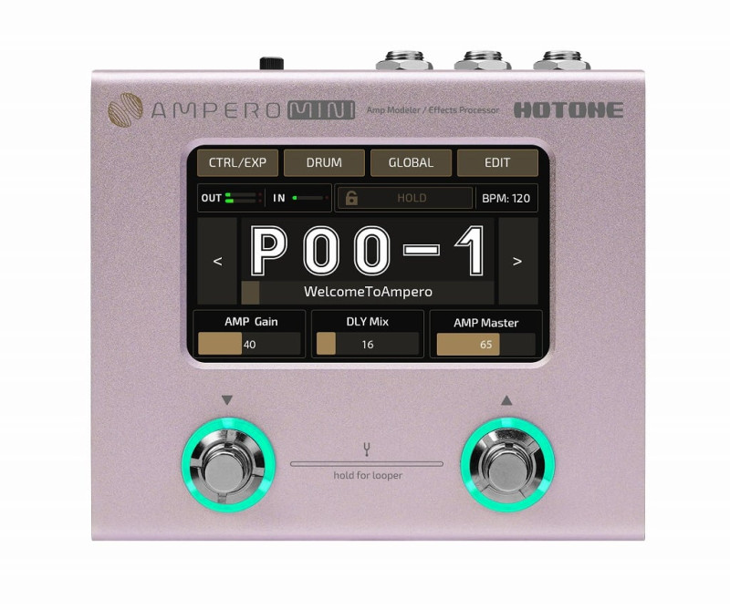 【台数限定リミテッドカラー】HOTONE / AMPERO Mini Purple Taro アンプモデラー マルチエフェクター 【国内正規品】