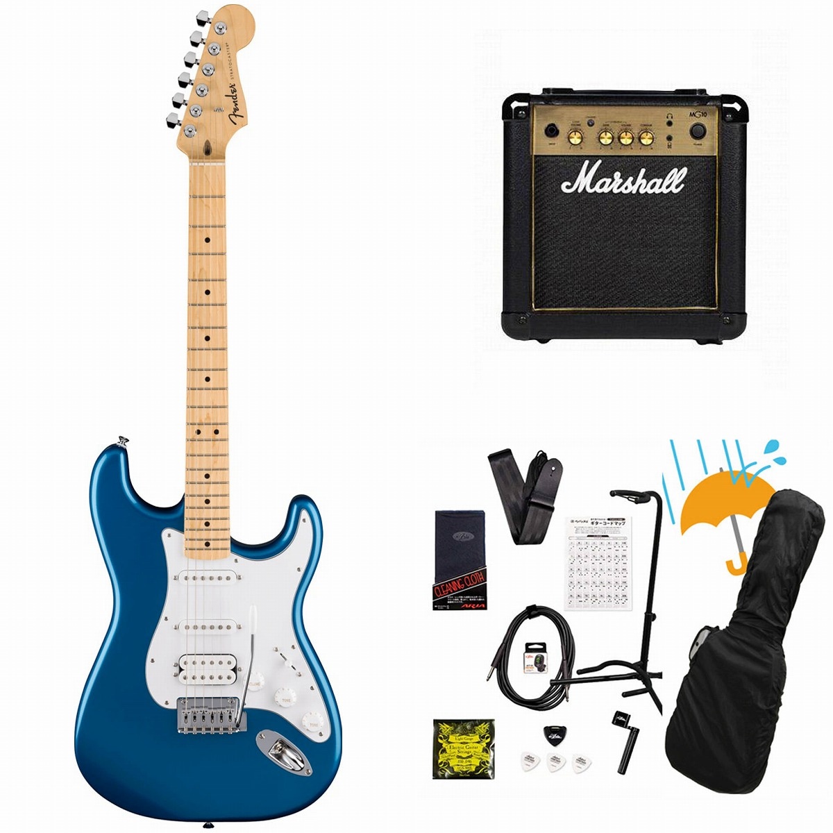 エレキギター　fender Stratcaster Fender / Standard Stratocaster HSS Maple Fingerboard White