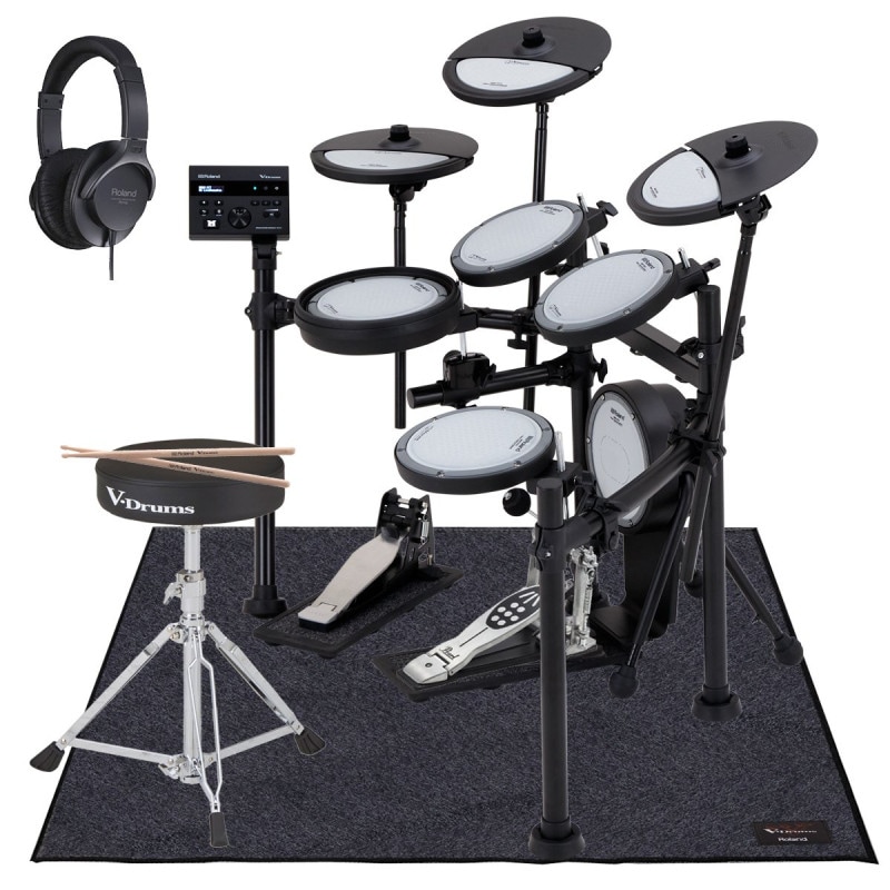 Roland / VQD106 PEARLキックペダルと純正イスを採用したフルセット w/TDM-10（Vドラムマット）