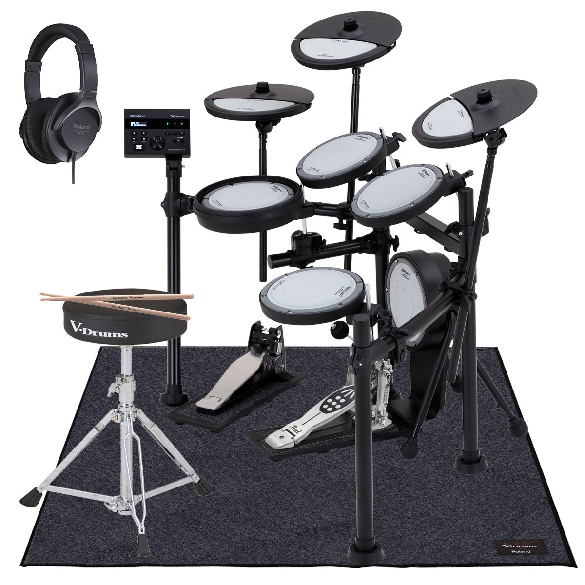 Roland / VQD106 PEARLキックペダルと純正イスを採用したフルセット w