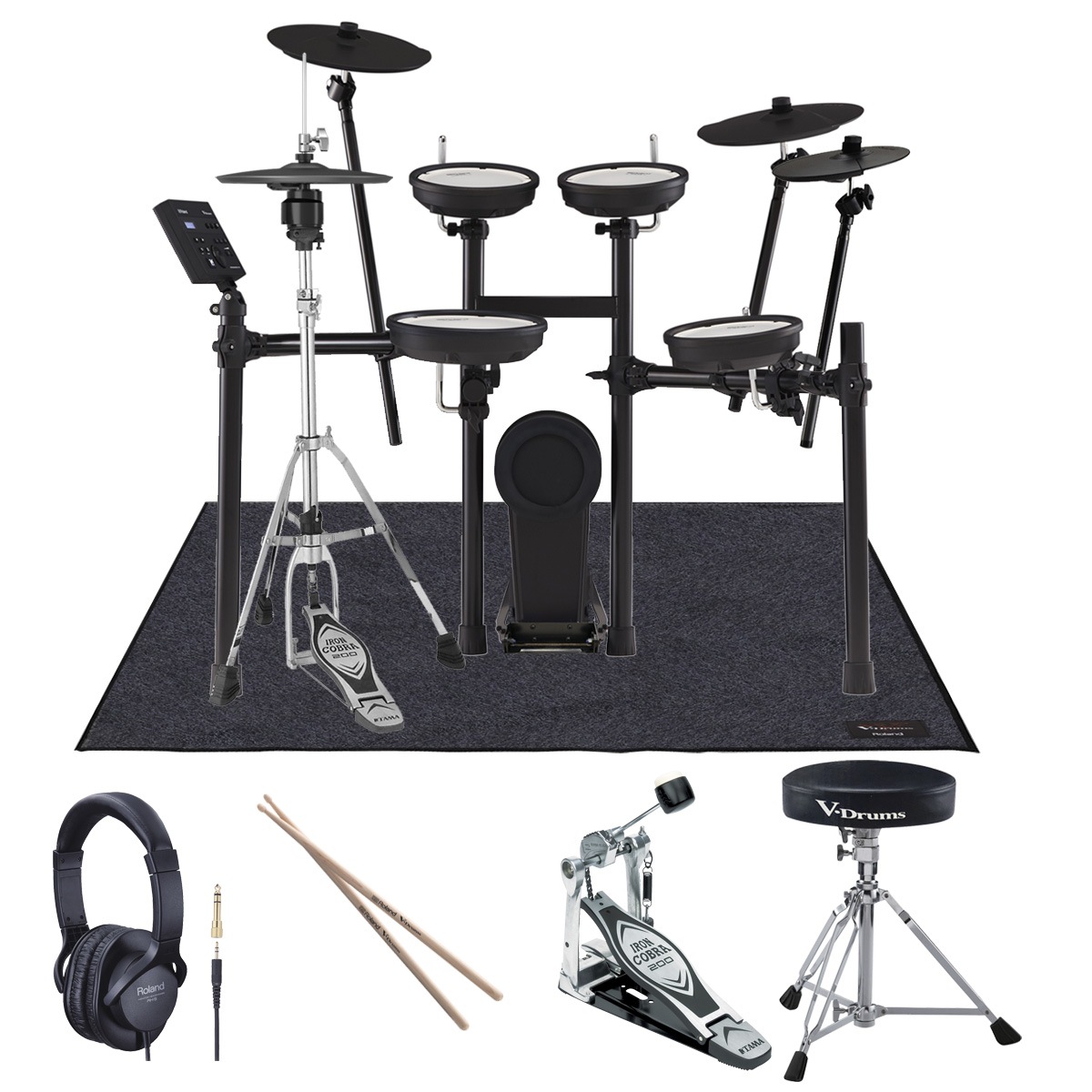 Roland / TD-07KV VH-10アップグレード/3シンバル オプションフル