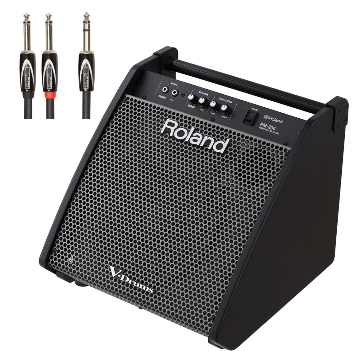Roland / PM-200 電子ドラム用モニタースピーカー 純正ケーブルセット