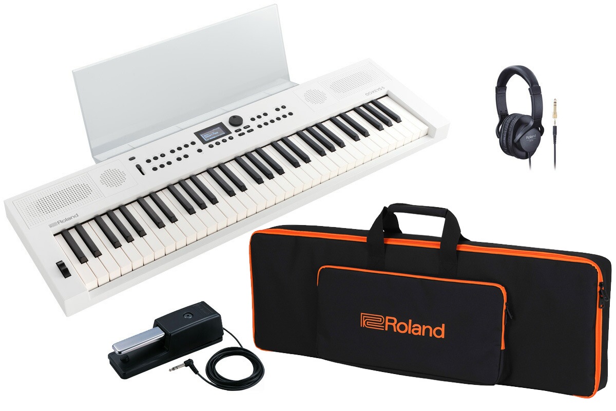 Roland GO:KEYS5 ホワイト&専用譜面台&ソフトケース&WC-1 Amazon.com
