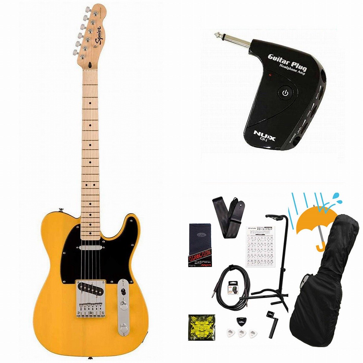 Squier Telecaster エレキギター アンプ他手渡し希望　辻堂駅 Squier by Fender / Sonic Telecaster Maple FB BK PG Butterscotch