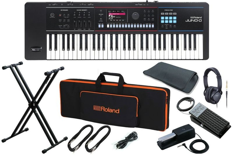 【極美品】軽量 Roland JUNO-Di シンセサイザー ソフトケース付属 背負える専用キャリング・ケース プレゼント！》Roland ローランド