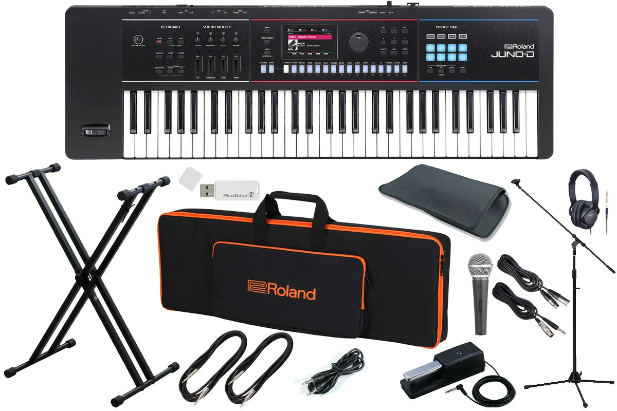 【期間限定セット売り】　Roland JUNO-Di&作業台 JUNO-DS後継機種] Roland JUNO-D8 シンプルセット + ケース 必要最低限