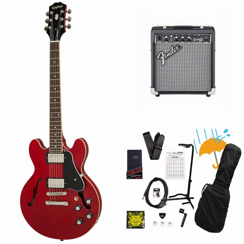 Epiphone / Inspired by Gibson ES-339 Cherry Fender 10Wアンプ付属
