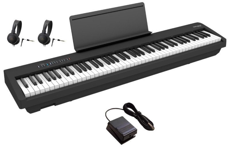 Roland　ローランド　電子ピアノ　FP-3   2002年式　ローランドスピーカー　MA-8付き　ペダル付属 ローランド Roland グランド電子ピアノ 黒鏡面仕上げ ［57.3kg /録音