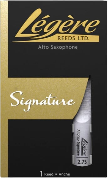 Légère Signature アルトサックスリード 2.75 1本入り×5枚 LEGERE / レジェール リード アルトサックス用 シグネチャー シリーズ
