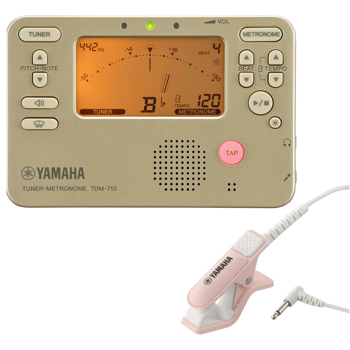 米国製ハンドメイド内分泌器（ホルモン）チューナーセット７本入 YAMAHA TDM-710IV 5個まとめセット チューナーメトロノーム アイボリー