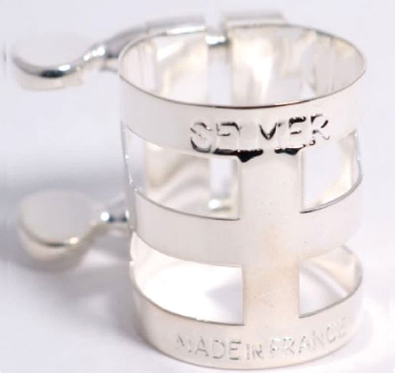 ソプラノサックス　リガチャー　SELMER　銀メッキ H.SELMER セルマー / ソプラノメタルサイズ リガチャー 銀メッキ仕上げ