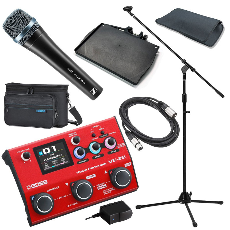 BOSS ボス / VE-22 [アクセサリー ＆ E935 + スタンド・ケーブル・楽ラック(譜面台ラック) セット！ ]