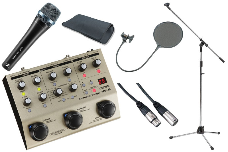 BOSS / VE-8 [sennheiser / E935 + 豪華3点セット！] Acoustic Singer アコースティック楽器用 ボーカルエフェクター