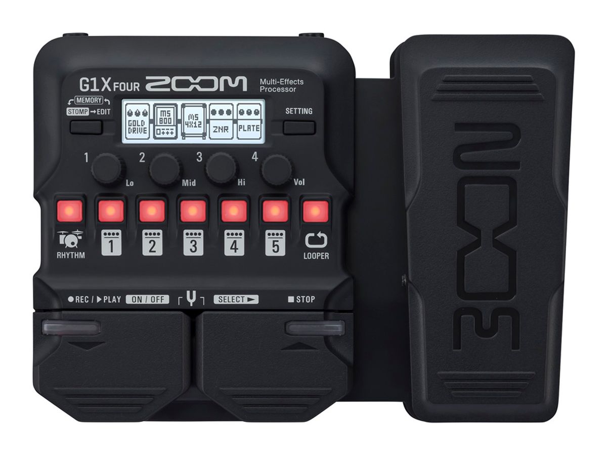 ZOOM / G1X FOUR 完璧セット-純正ACアダプター、ギター用ケーブル