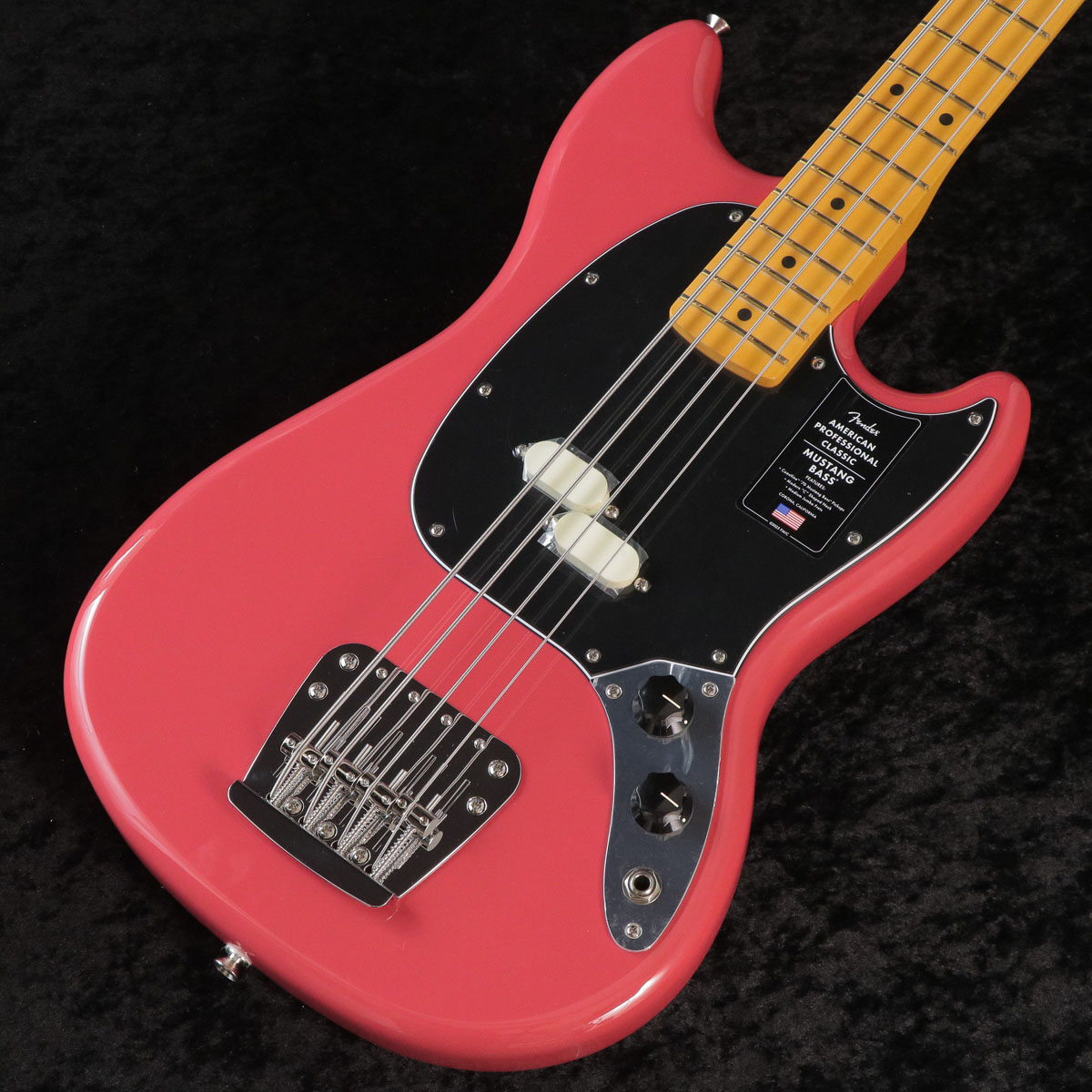 FENDER / American Professional Classic Mustang Bass Maple FB Faded Dakota Red(重量:3.59kg)【アウトレット】 【御茶ノ水本店】