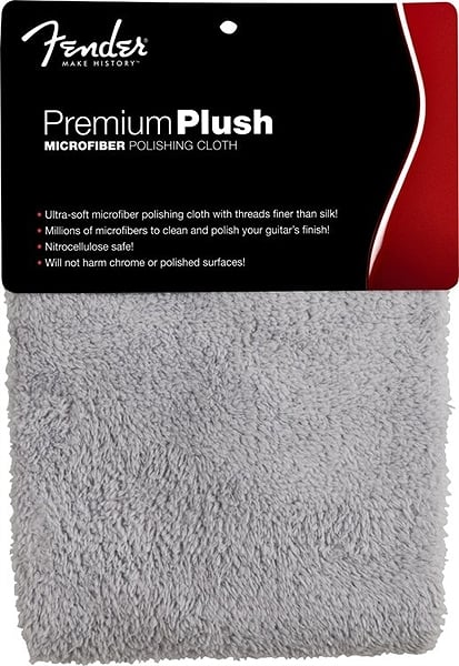 Fender / Premium Plush Microfiber Polishing Cloth Gray【マイクロファイバークロス】
