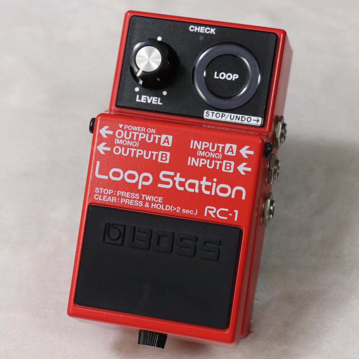 中古品 ギターエフェクター BOSS RC-1 Loop Station レッド 中古品 ギターエフェクター BOSS RC-1 Loop Station レッド 中古品