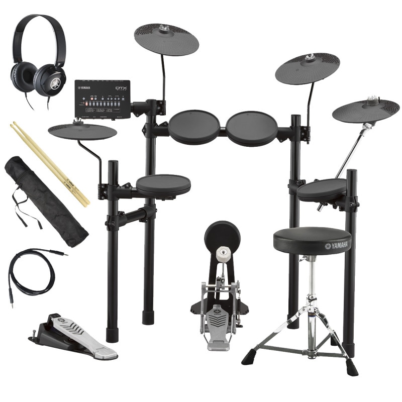 YAMAHA / DTX432KUPGS 電子ドラム ヤマハ純正ヘッドホンとスティックセット