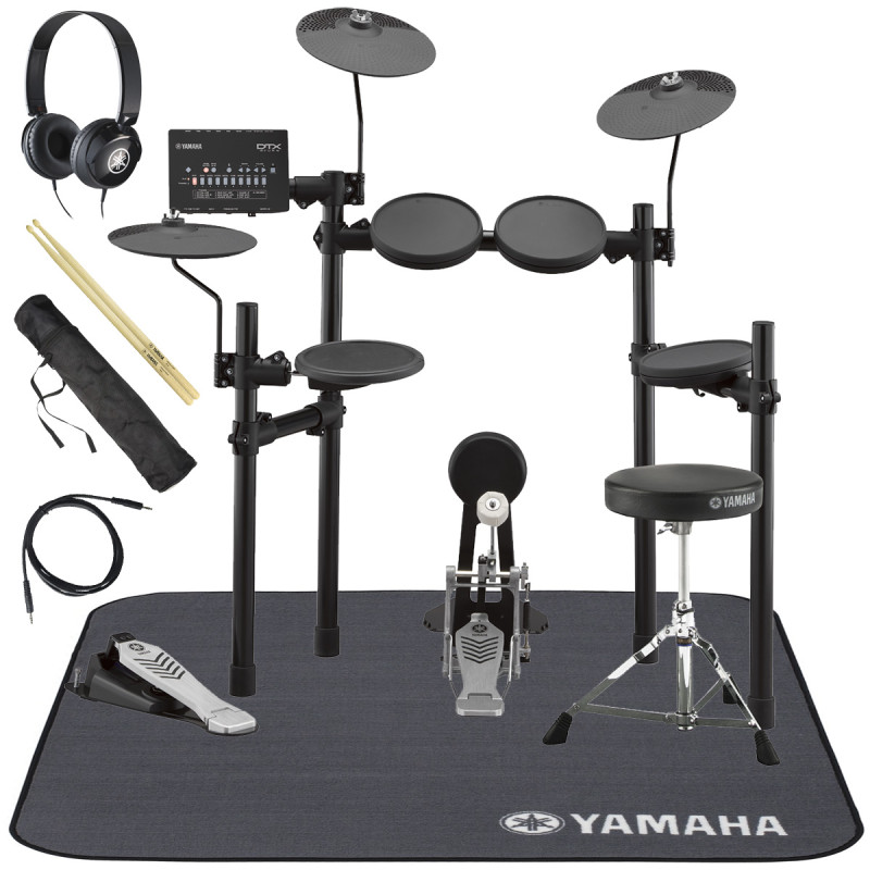 YAMAHA / DTX452KS 電子ドラム ヤマハ純正ヘッドホンとスティックとマットセット