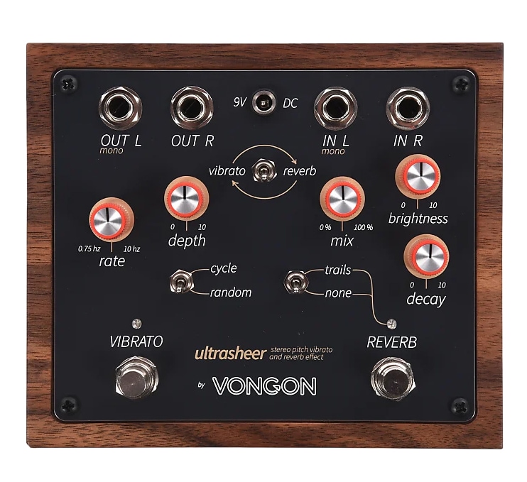 VONGON ultrasheer ステレオリバーブ／ビブラート VONGON / ULTRASHEER Stereo Pitch Vibrato and Reverb Effect