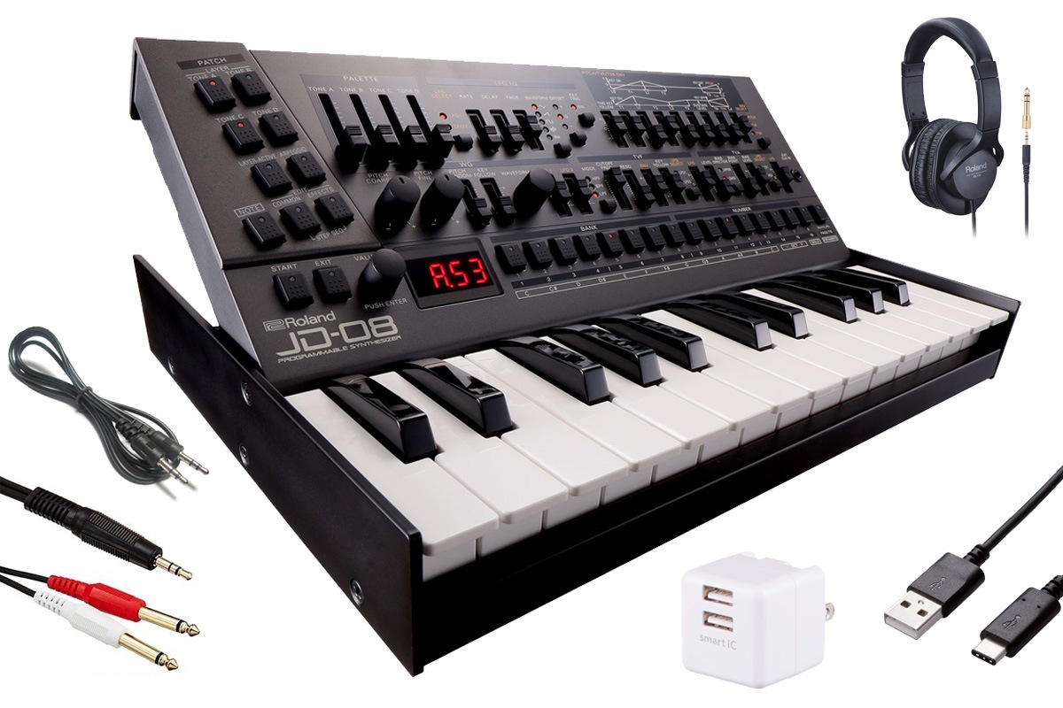 新品同様 Roland Boutique JD-08 Roland ローランド / JD-08 Boutique【K-25m+オプションセット