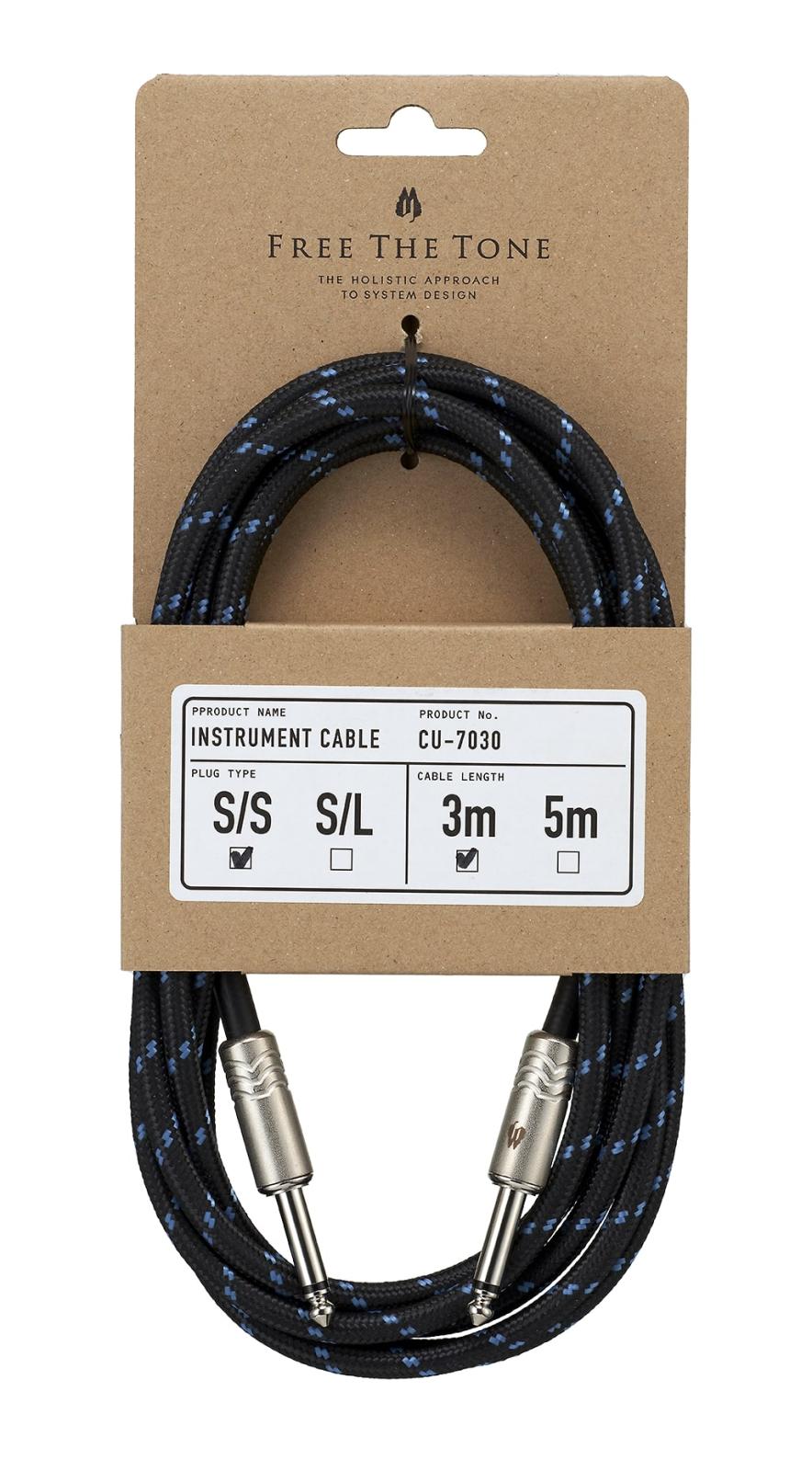 ギター シールド 色 FREE THE TONE CU-7030 3m S S INSTRUMENT CABLE 3