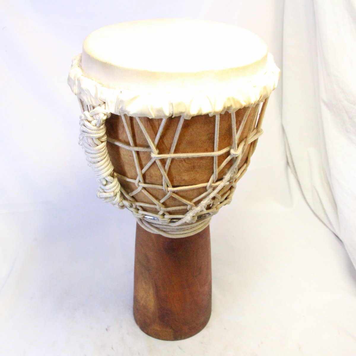 中型木製ドラム ジャンベ 中古】NO BRAND / DJENBE 23.5 x 51cm 木彫りジャンベ【池袋店