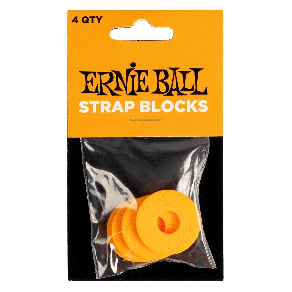 Ernie Ball / Strap Blocks EB5621 ORANGE ストラップロック 【横浜店】