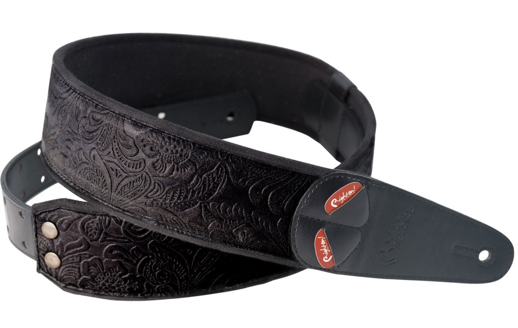 Righton! STRAPS / SANDOKAN Black ライトオン ギターストラップ 【福岡店】