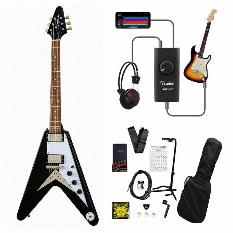 Epiphone / Inspired by Gibson Flying V EbonyフライングV 録音