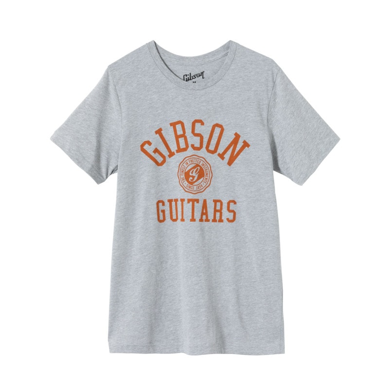 Gibson / GA-TEE-COLG-GRY-LG Collegiate Tee (Heather Gray) Large ギブソン Tシャツ Lサイズ