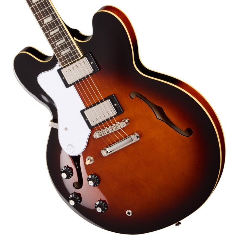 Epiphone / Bonehead Riviera Left Handed LH Dark Tobacco Sunburst